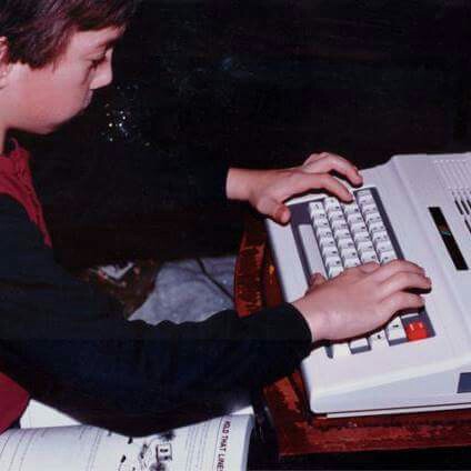 Picture of me on Tandy Color Computer